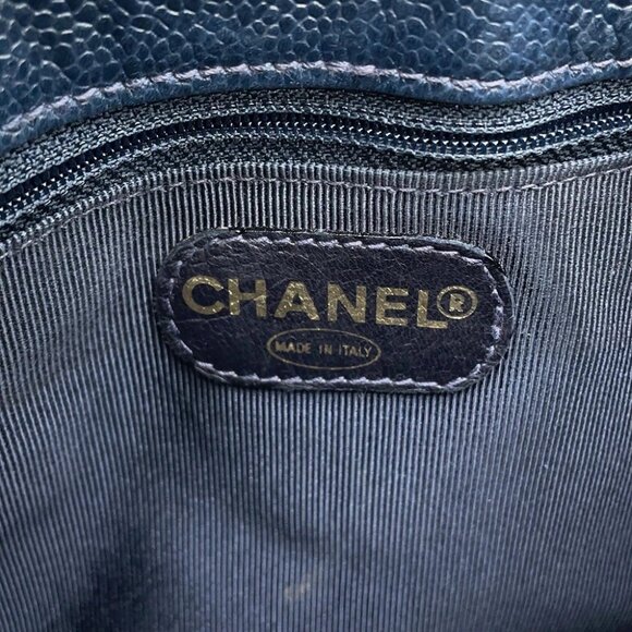 CHANEL ChainShoulder Calfskin Navy - Picture 13 of 16
